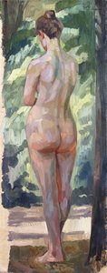 Em pé nu; Ato de costas, 1898