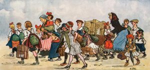 Na colônia de férias - Zng. v. Zille de Heinrich Zille
