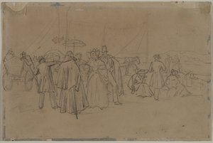 Passageiros para o Reno Steamer (reto) de Heinrich von Mayr
