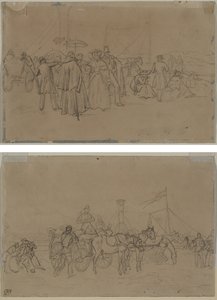 Passageiros do Reno Steamer (reto) Passageiros do Reno Steamer (verso) de Heinrich von Mayr