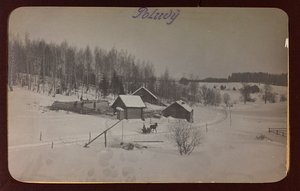 Primeira Guerra Mundial: a "Ucrânia nos anos 1914-1916 durante a invasão do exército alemão". Vista com neve (foto a p/b) de Heldenfriedhof Dsessentniki (attr. to)