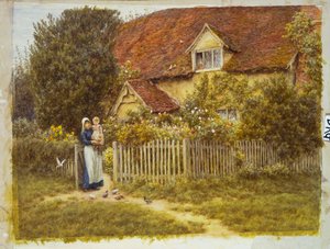 Fazenda East End, Moss Lane, Pinner de Helen Allingham