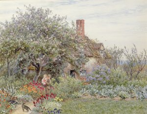 Perto de Hambledon (wc on paper) de Helen Allingham