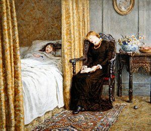 O Convalescente de Helen Allingham
