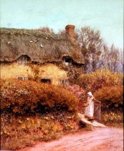 O portão da cabana de Helen Allingham