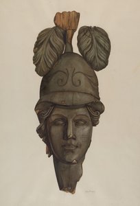 Cabeça de uma estátua: Minerva de Helen Bronson