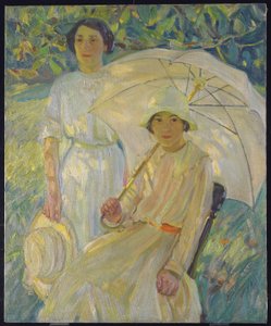 Pára-sol branco  2, c.1912 de Helen Galloway McNicholl