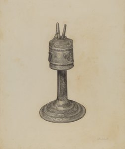Lâmpada de canfeno de Helen Hobart