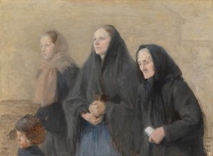 Fidéis (manhã de Páscoa) de Helene Schjerfbeck