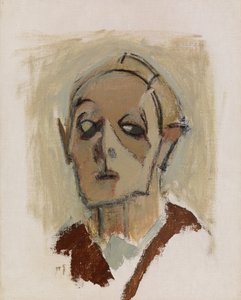 Auto-retrato, de frente I de Helene Schjerfbeck