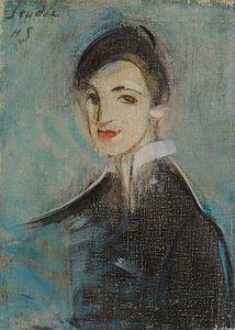 Cantora de preto de Helene Schjerfbeck