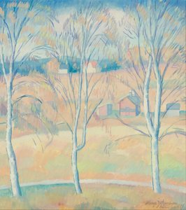 Paisagem da Primavera Halsingland de Helge Johansson