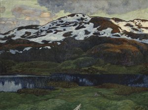 Uma noite de verão perto de Kallsjön (óleo sobre tela)