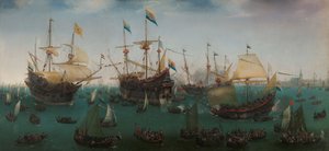 O regresso a Amesterdão da segunda expedição às Índias Orientais de Hendrick Cornelisz Vroom