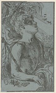 João Baptista no deserto de Hendrick Goltzius (attributed to)