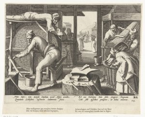 Afiador de língua de Hendrick Goltzius (attributed to workshop of)