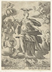 Alegoria da arte de Hendrick Goltzius (workshop of)