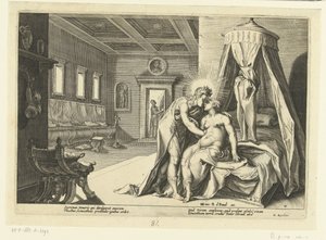 Apollo seduz Leucothea
Metamorfoses de Ovid (título da série) de Hendrick Goltzius (workshop of)
