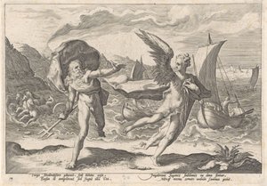 Coronis transforma-se num corvo
Metamorfoses por Ovid (título da série)