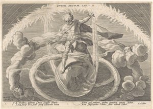 A criação dos quatro elementos
Metamorfoses por Ovid (título da série) de Hendrick Goltzius (workshop of)