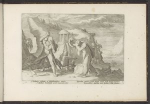 Deucalion e Pyrrha criam uma nova raça humana
Metamorfoses de Ovid (título da série)
Recriações de P. Ovidius Naso (título da série) de Hendrick Goltzius (workshop of)