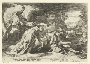 Juno transforma Callisto em um urso Metamorfoses de Ovídio (título da série)