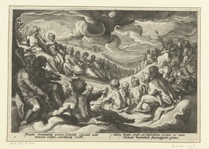 Júpiter convoca os deuses do Olimpo
Metamorfoses de Ovid (título da série) de Hendrick Goltzius (workshop of)
