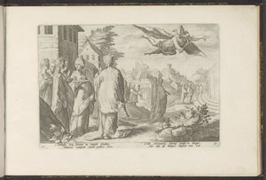 Mercúrio apaixona-se por Herse
Metamorfoses de Ovid (título da série)
Recriações de P. Ovidius Naso (título da série) de Hendrick Goltzius (workshop of)