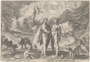Prometheus cria o primeiro homem
Metamorfoses por Ovid (título da série)