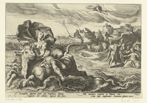 Roubo da Europa
Metamorfoses de Ovid (título da série) de Hendrick Goltzius (workshop of)