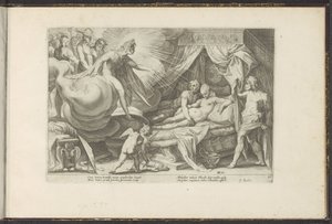 Vénus e Marte apanhados
Metamorfoses de Ovid (título da série)
Recriações de P. Ovidius Naso (título da série) de Hendrick Goltzius (workshop of)