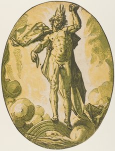 Aether, placa seis de Demogorgon and the Deities de Hendrick Goltzius
