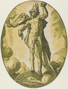 Aether, placa seis de Demogorgon and the Deities de Hendrick Goltzius
