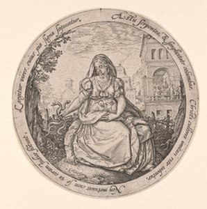 Alegoria da prudência de Hendrick Goltzius