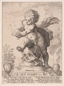 Alegoria da Transitoriedade (Quis Evadet) de Hendrick Goltzius