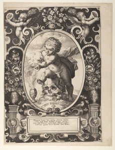 Alegoria da Transitoriedade (Quis Evadet) de Hendrick Goltzius