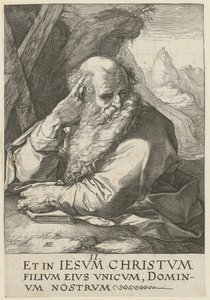 Andreas, folha 2 da série «Cristo, os doze apóstolos e Paulo» de Hendrick Goltzius