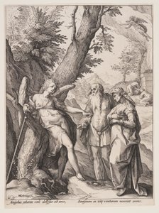 Anjo com Manoá e a sua mulher de Hendrick Goltzius