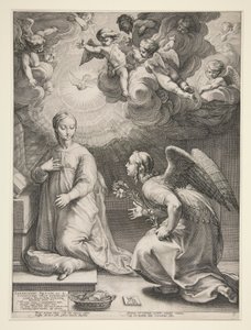 Anunciação de Hendrick Goltzius