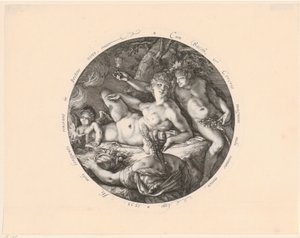 Baco, Ceres e Vénus de Hendrick Goltzius