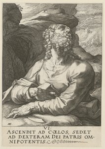 Bartolomeu, folha 6 da série «Cristo, os doze apóstolos e Paulo» de Hendrick Goltzius