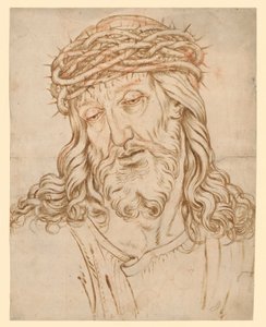 Busto do Homem das Dores, com a cabeça inclinada para a esquerda de Hendrick Goltzius