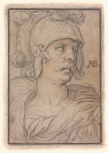 Busto de um guerreiro de Hendrick Goltzius