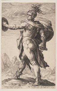 Calfúrnio, de Os Heróis Romanos de Hendrick Goltzius