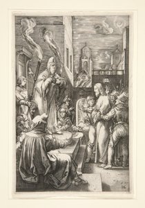 Cristo antes de Caifás de Hendrick Goltzius
