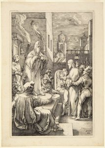 Cristo perante Caifás de Hendrick Goltzius