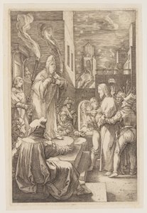 Cristo perante Caifás, de A Paixão de Hendrick Goltzius