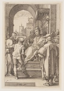 Cristo perante Pilatos, de A Paixão de Hendrick Goltzius