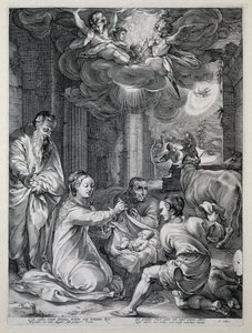 A adoração dos pastores
O início da vida de Maria (título da série)
Obras-primas (título da série) de Hendrick Goltzius
