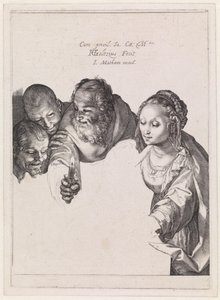 A adoração dos pastores de Hendrick Goltzius